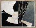 Világító udvar, 1982, sgraffito, hungarocell, farost, 123x150 cm, (magántulajdon)