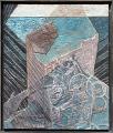 Torony, 1991-2001, 2003, sgraffito, hungarocell, farost, 71x61 cm
